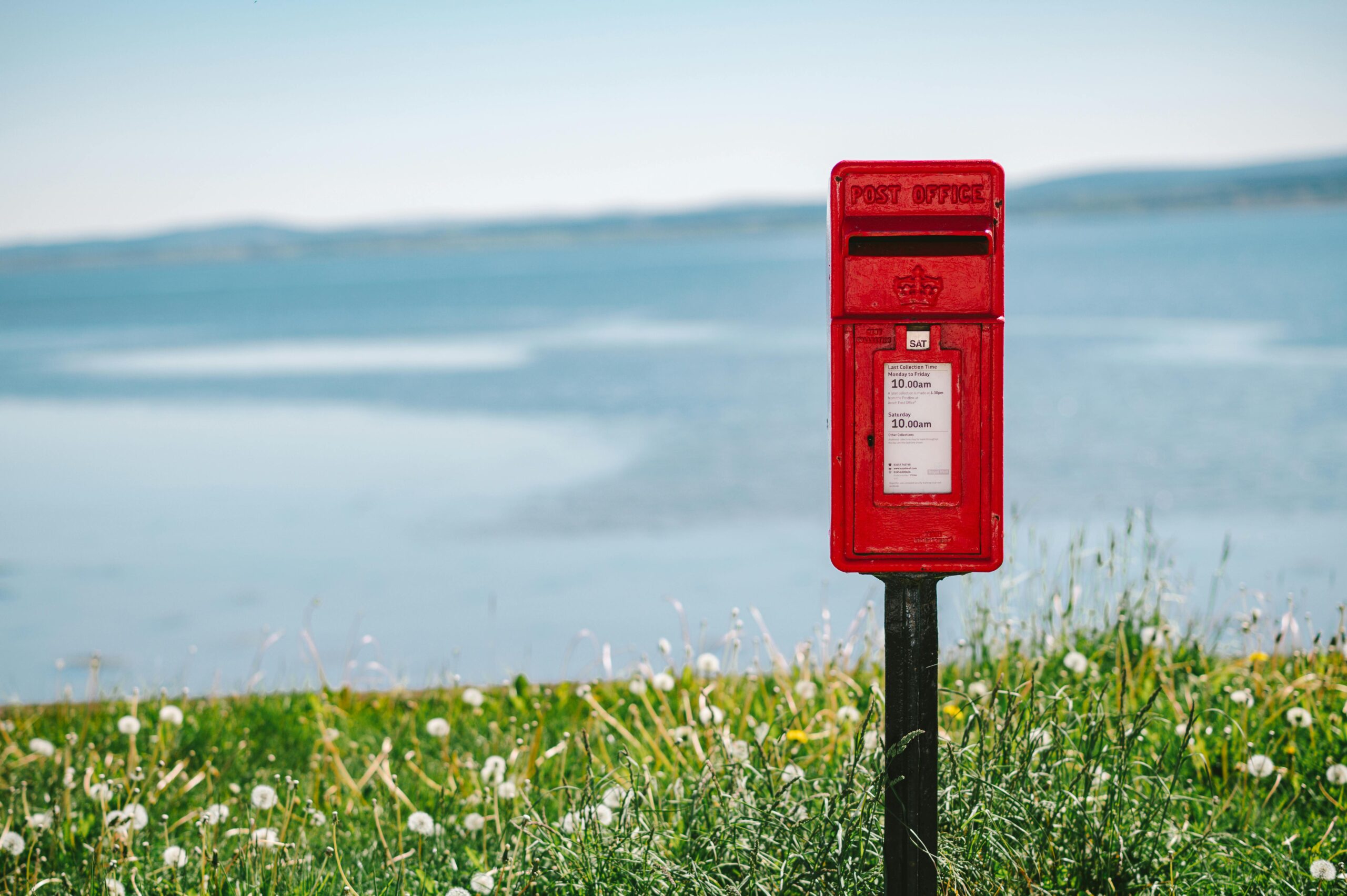 Post box by the sea